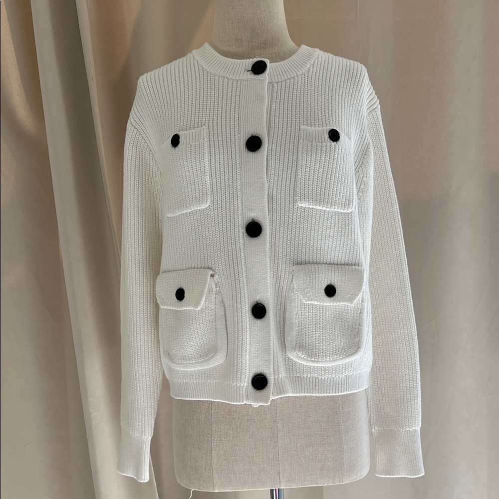 NWT J. Crew white cotton lady jacket size small - Sold out online!